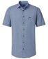 Preview: REDMOND Kurzarmhemd blau Schägkaro Print Casual Comfort Fit